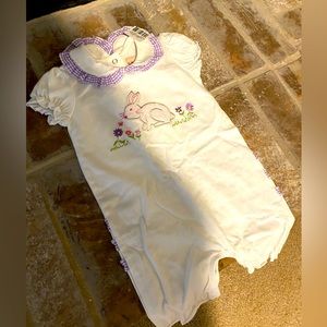 New with tags Easter baby girl romper size 6 month